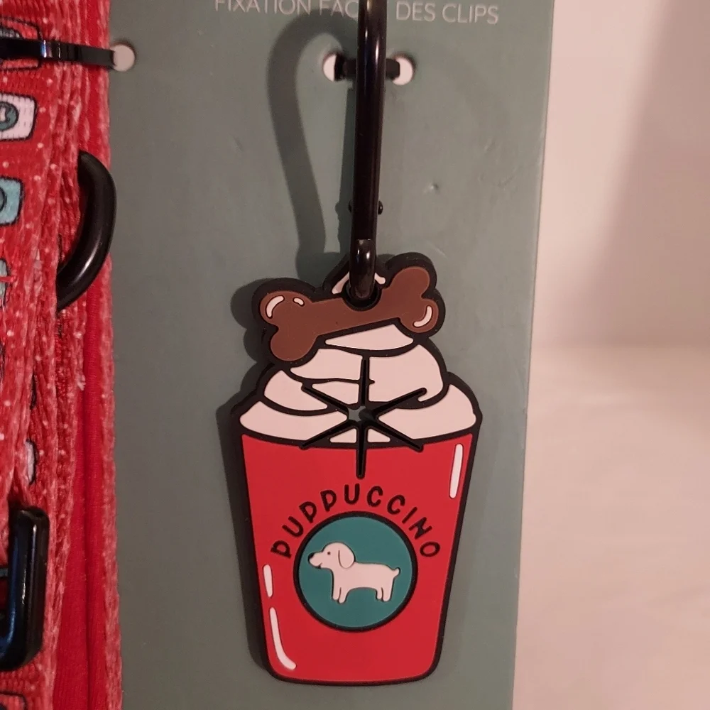NEW Sassy Woof - Walkie Pack (Leash & Potty Pal) - Red Puppuccino